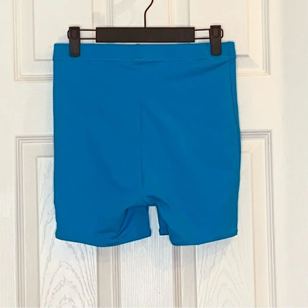 Skims Recycled Swim Mid Waist Short Size Small Turquoise